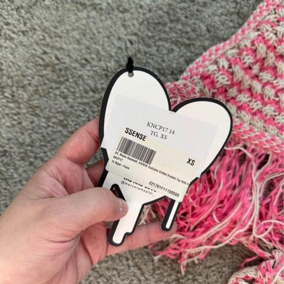 Marco Rambaldi‎ SSENSE Exclusive Knitted Braided Fringe Halter Top NWT Sz XS - Picture 5 of 7